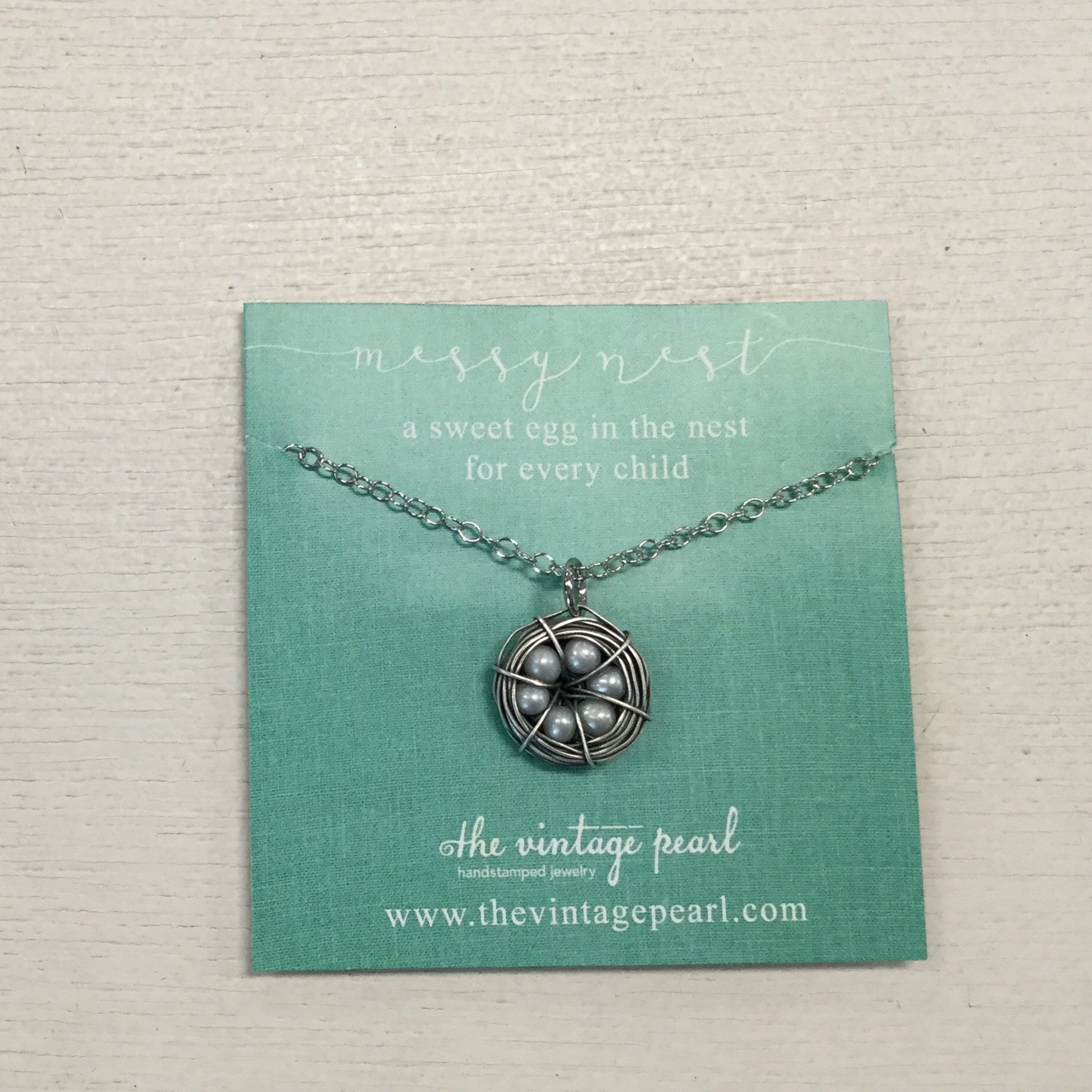 Messy Nest 6 Pearls Necklace